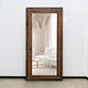 antique carved wood mirror